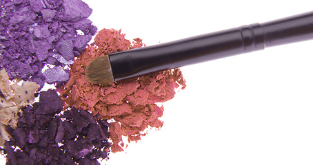 Image showing crushed eyeshadows