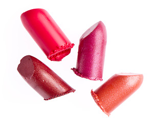 Image showing scraps of lipstick