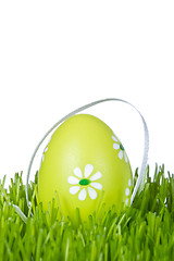 Image showing easter egg in grass