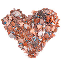 Image showing crushed eyeshadows