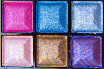 Image showing colorful eyeshadows