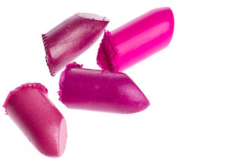 Image showing scraps of lipstick