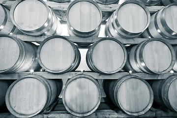 Image showing wine barrels