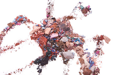 Image showing crushed eyeshadows