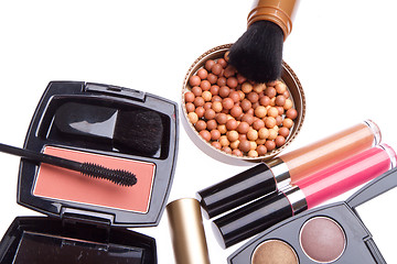 Image showing set of cosmetic makeup products