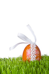 Image showing easter egg in grass