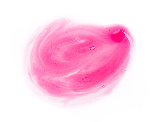 Image showing lip gloss smudge