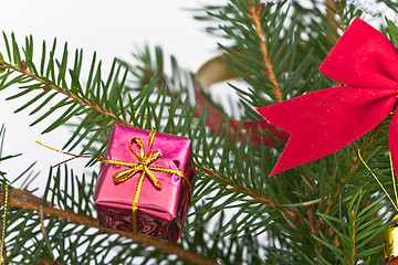 Image showing Christmas tree decorated