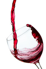 Image showing pouring red wine 