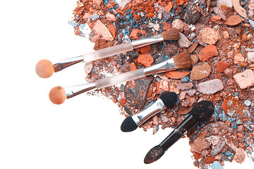 Image showing crushed eyeshadows