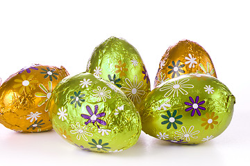 Image showing chocolate easter eggs