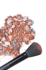 Image showing crushed eyeshadows