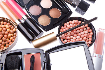 Image showing set of cosmetic makeup products