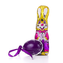 Image showing easter bunny with egg