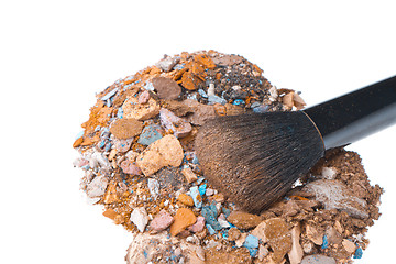 Image showing crushed eyeshadows