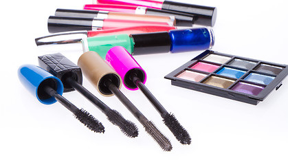 Image showing makeup set isolated