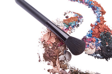 Image showing crushed eyeshadows