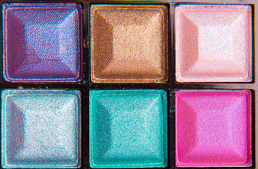 Image showing colorful eyeshadows