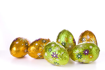 Image showing chocolate easter eggs