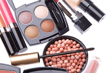 Image showing set of cosmetic makeup products