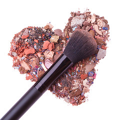 Image showing crushed eyeshadows