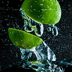 Image showing fruit splash