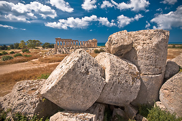 Image showing Greek temple in Selinunte