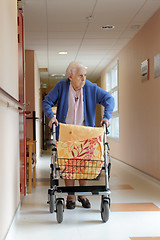 Image showing male nurse and senior woman