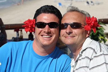 Image showing Happy men couple