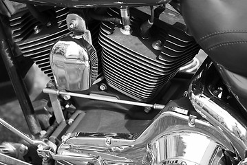Image showing Chromed Motorbike