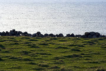 Image showing Stone fence