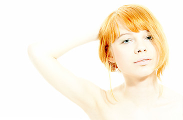 Image showing hi-key redhead #2