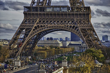 Image showing Colors of Eiffel Tower in Paris