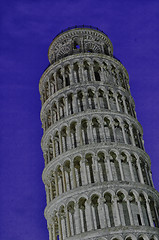 Image showing Colors of Piazza dei Miracoli at Night, Pisa