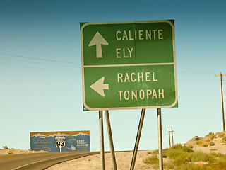 Image showing Extraterrestrial Highway, Nevada