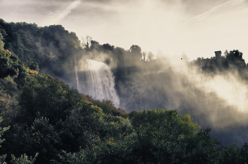Image showing Stunning view of Marmore Waterfalls, Umbria