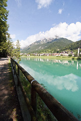 Image showing Colors of Auronzo Lake, Dolomites