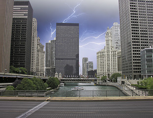 Image showing Storm approaching Chicago, Illinois