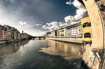 Image showing View of Florence from Ponte Vecchio