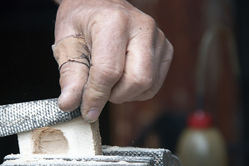 Image showing Carpenter Handwork, Dolomites