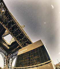 Image showing Colors of Sky over Eiffel Tower, Paris