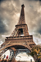 Image showing Bottom-Up view of Eiffel Tower, Paris