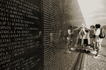 Image showing Vietnam wall