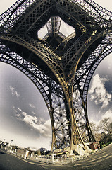 Image showing Colors of Sky over Eiffel Tower, Paris