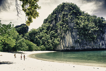 Image showing Colors of Sky and Vegetation in a Thai Island