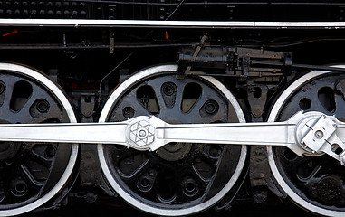 Image showing Train wheels