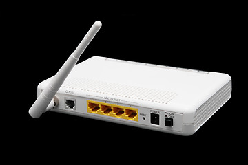 Image showing back of a router