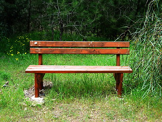 Image showing Bench in nature. Xyliatou. Cyprus