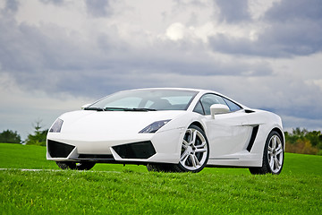 Image showing Supercar in golf club