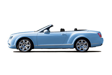 Image showing Light blue cabriolet